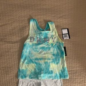 DKNY- Kids Tie die Shirt and Gray Bottom’s